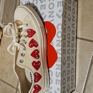 Converse play comme des garcons size 11 women size 9 men
